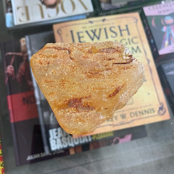 Raw Orange Copal Amber Crystal Rock Chakra Healing Spiritual Home Decor Accent - Picture 5 of 5